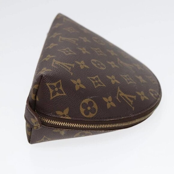 LOUIS VUITTON Monogram Trousse Demi Ronde Cosmetic Pouch M47520 LV Auth 89289 - Picture 8 of 16